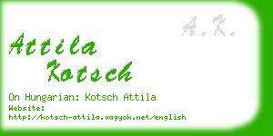 attila kotsch business card